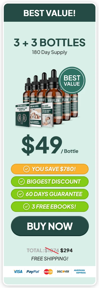 ViriFlow 6 bottle best value pack with free bonuses